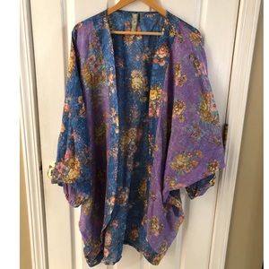 Aratta Silent Journey Kimono Flower Print